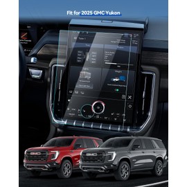 LANTU 2PCS Car Screen Protector for 2025 Yukon (Elevation/AT4/Denali/AT4 Ultimate/Denali Ultimate) Accessories Navigation Nano Touchscreen Protector Film HD Clear Bubble Free 16.8''
