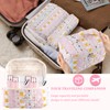 YINGJEE Large Quilted Makeup Bag for Women and Girls, Cute
