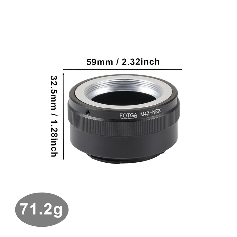 JLWIN M42 Adapter Ring for Sony E Mount with Baffle