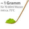 Matcha-Set 3-teilig moosgrün,bestehend aus Matcha-Schale, Matcha-Löffel und Matcha-Besen (Bambus) in