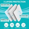 100 PCS Disposable Face Masks, Black Masks, 3 Ply Protection