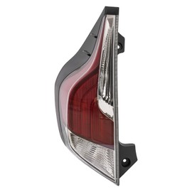 Tail Light Assembly for Toyota Prius C 2015 2016 2017 Left Driver Side Rear Tail Lamp Replacement Clear & Red Lens Black Housing 81561-52D11 TO2818155 (Left Driver Side)