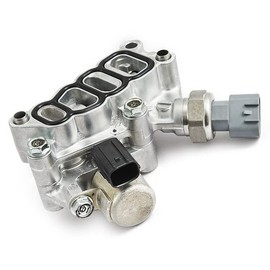HQP AUTO PARTS VTEC Timing Solenoid Spool Valve Assembly W/Gasket 15810-RKB-J01 Compatible with Honda Pilot Accord Odyssey