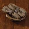 Park Designs Bark Edge Wood Napkin Ring Set of 4