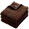 OSK Series Face Towels, Brown 3 Pieces, Imabari Towel Brand