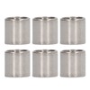 50Pcs Coupling Nut Round 304 Stainless Steel Rod Connector Nut