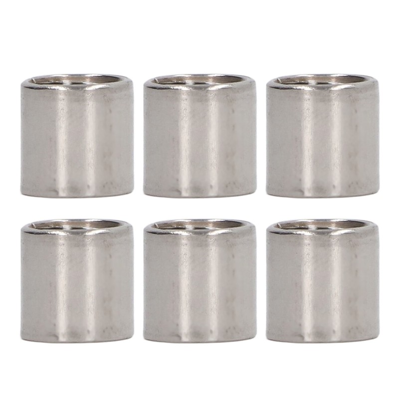 50Pcs Coupling Nut Round 304 Stainless Steel Rod Connector Nut