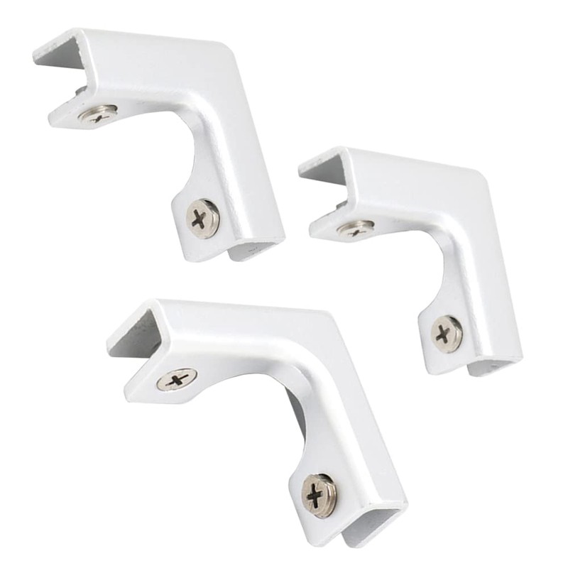 4PCS L-Shaped Aluminum Alloy Glass Clip Corner Braces Glass Support