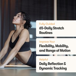 The Stretching Sidekick Journal by Habit Nest. Guided Stretching Routines to Keep You Flexible, Energized, and Live Comfortably. 66 Stretching Routines that only take 15-20 mins a day. Turn Motivation