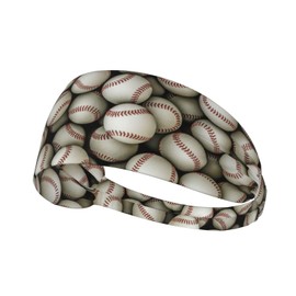 Baseball Sport Elastic Headband Breathable Athletic Sweat Headbands for Men Women