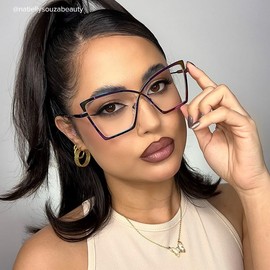 VOOGLAM Butterfly Blue Light Glasses for Women Anti Eyestrain Dry Eyes Computer Phone TV Eyewear Aurora Felicja GJGM386579-04