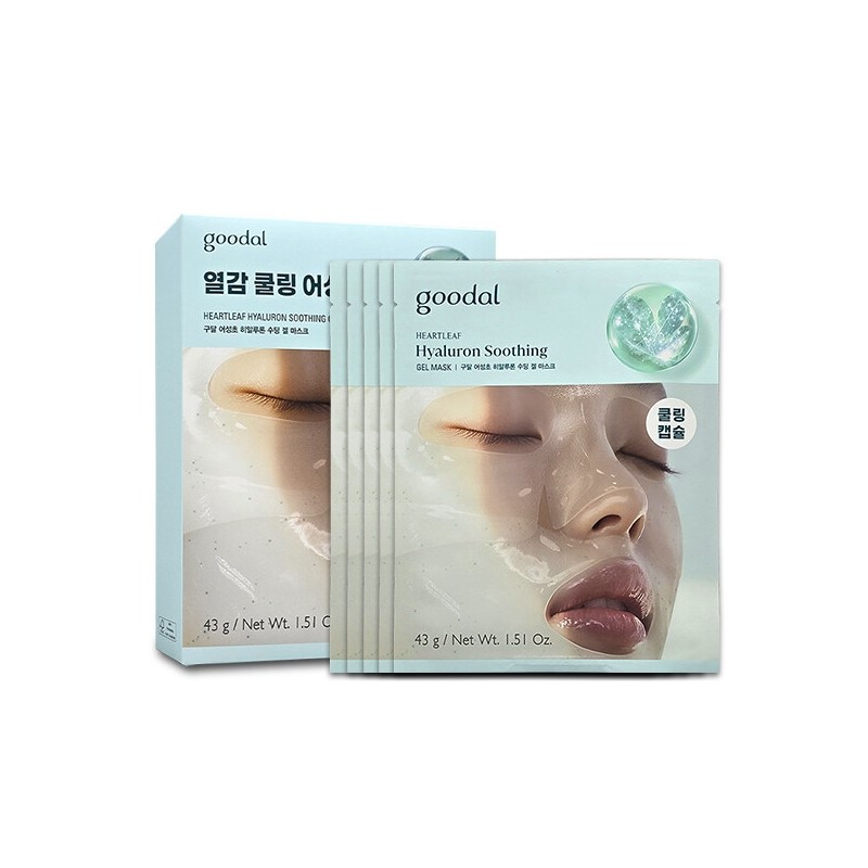 Goodal Eoseongcho Hyaluronic Soothing Gel Mask (5 sheets) / 구달