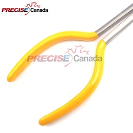 Precise Canada: Long Reach 11” Inch Straight Duckbill Nose Pliers For Hard-to-reach Narrow Spaces Clearance Yellow Grip
