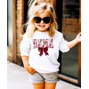 Olive Loves Apple Bama Sweatshirt with Crimson Coquette Bow Alabama
