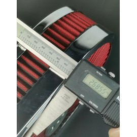 CNC Chrome 12"x2 Oval Super flow Air Cleaner Washable For SBC BBC Chevy Ford Hot Rod