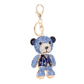Anime Keychain Accessories, Women Keychain, Crystal Rhinestone Bear Keychain Alloy Pendant Cute Bling Bling Keychain Backpack Decoration for Women and Men Girls