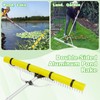 Pond Rake Aquatic Weed Rake,Detachable Float Lake Rakes,Aluminum Landscape Rake