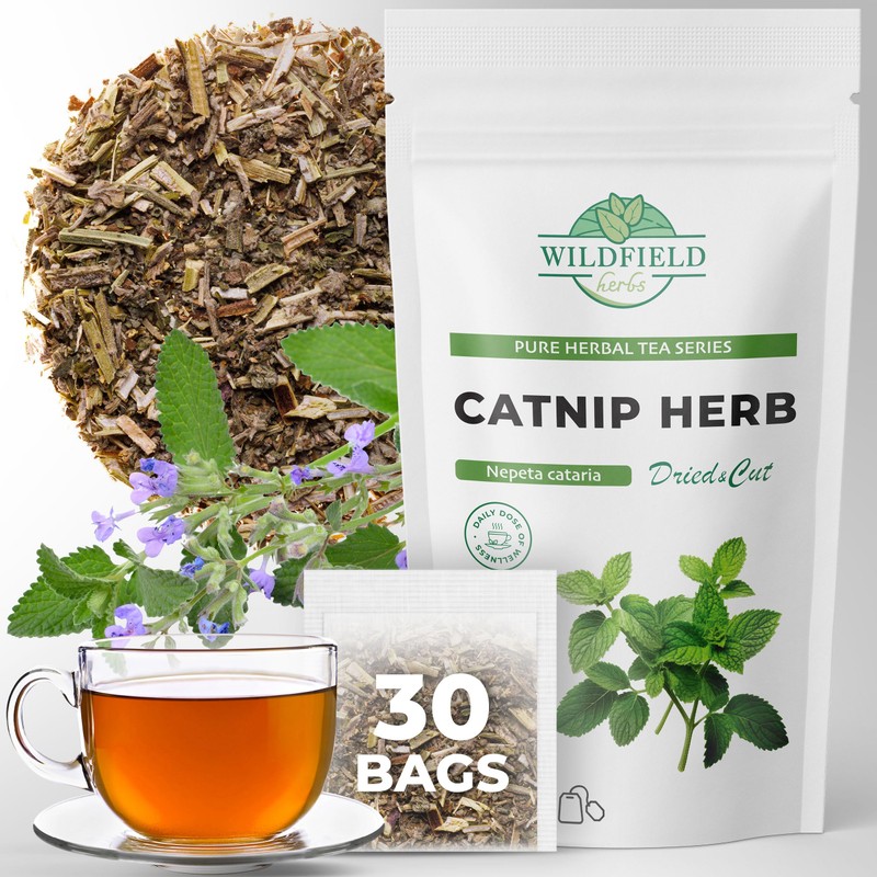 30 Bags Catnip Tea Catnip Herb Tea (Nepeta L.) -