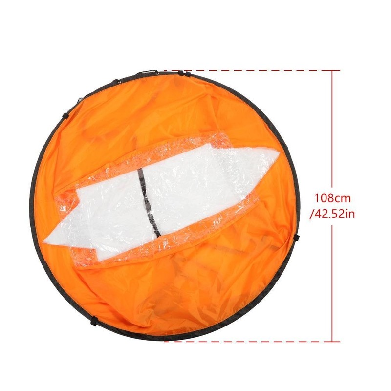 Kayak Wind Sail, 42inch Portable Folding Downwind Wind Sail Kit