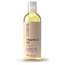 Coera Vitamin E Oil | 5,000 IU | 4 fl oz | Moisturizing & Nourishing Skin Oil for Face, Hands, and Body | Free of Parabens, SLS, & Fragrances