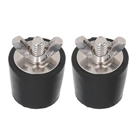 Atyhao 2-Piece Pool Winter Plug, 25 mm Winter Rubber Plug, Pool Winter Plug, Winter Plug with Metal Screws to Prevent Frost Damage to Swimming Pool Drain Pipes