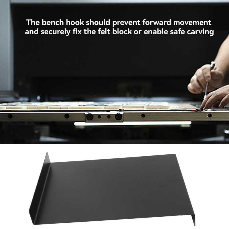 2Pcs Bench Hook Metal Inking Plate, Linoleum Printmaking Block, Block