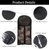 Qavctw Portable Wig Storage Bag, Hair Extension Bag with Hanger