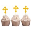 Darling Souvenir, Christening Baptism Cupcake Toppers, Dessert Decorations - Pack