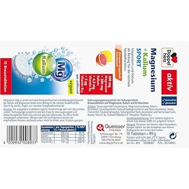 Double Heart Magnesium Potassium Sport, Pack of 15