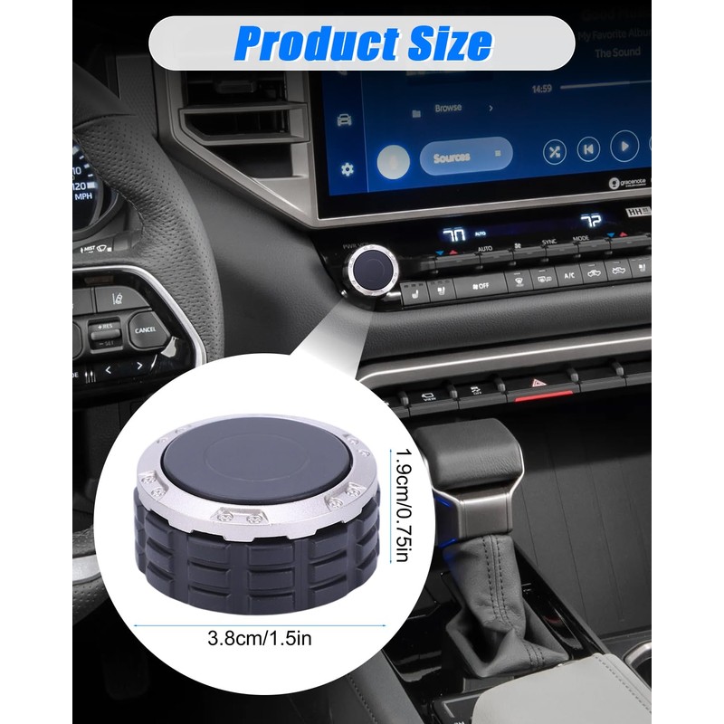 Display Power Volume knob Switch Fit for Toyota Tundra Sequoia