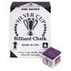SILVER CUP Billiard CHALK - ONE DOZEN (Plum)