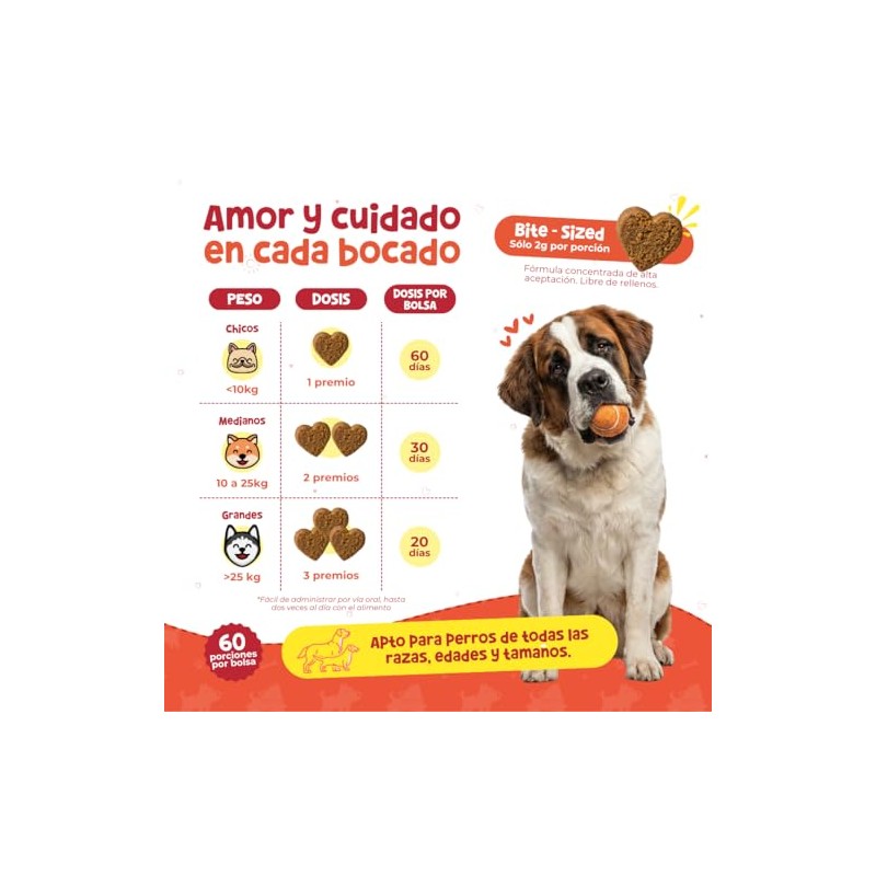 Waggys Move, Suplemento Articular con Glucosamina para Perros, 60 pzs