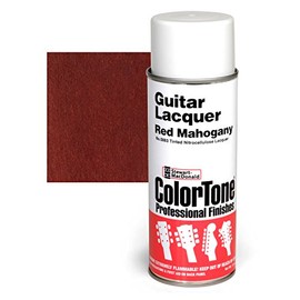 ColorTone Tinted Aerosol Guitar Lacquer, Red Mahogany – Nitrocellulose Spray for Traditional Finishes – Fast-Drying & Durable – Ideal for Touch-Ups & Full Instrument Finishing – 13 oz Can