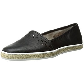 Aerosoles Women's Fun Times Slip-On Loafer, Black Leather, 5.5 M US