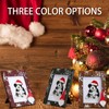 Qunclay 3 Pcs Christmas Picture Frame Winter Snowflakes Wood Picture
