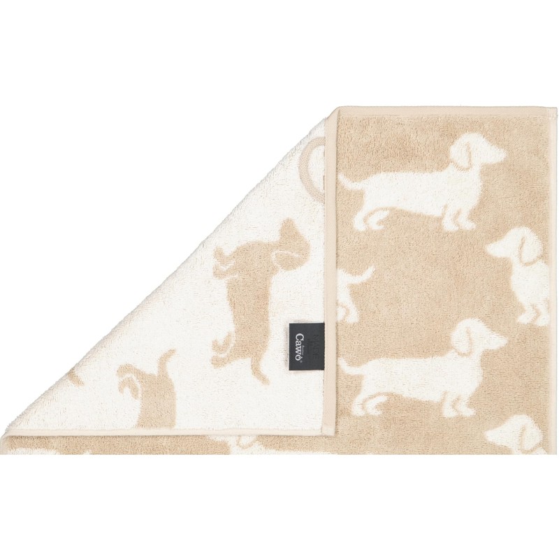 Cawö We Love Dogs 6246 Hand Towels Natural Beige -