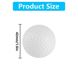 Pack of 26 White Golf Balls, 41 mm Golf Ball, Plastic Golf Balls, Golf Practice Ball, Golf Practice Ball, Golf Gifts for Men Women Golfer Gift Idea, Golf Accessories for Home Outdoor Indoor