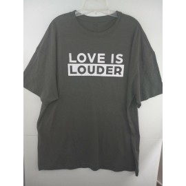 Victoria's Secret LOVE IS LOUDER Pink Victorias Secret One Size Gray SS T-Shirt NWT $29.95