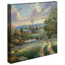 Thomas Kinkade Country Living 14 x 14 Wrapped Canvas