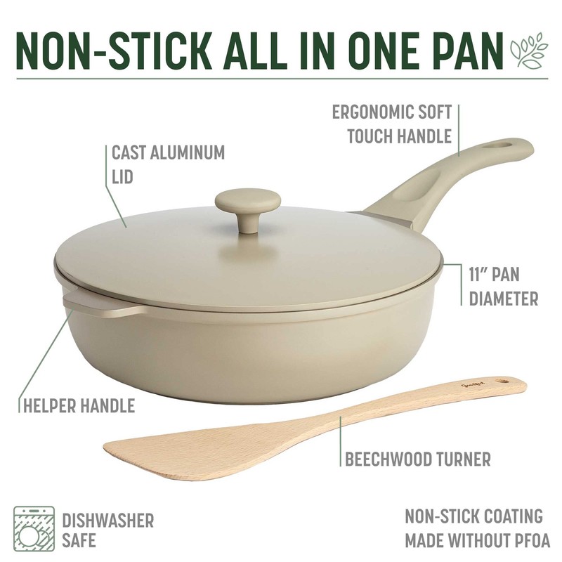 Goodful 11-Inch All-in-One Nonstick Multipurpose Pan, 4.4-Quart Capacity