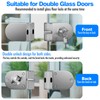 Ranbo Frameless Double-Sided Glass Door Lock, No-Drill,304 Stainless Steel, Suitable