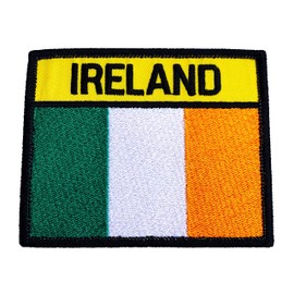 Ireland Flag Patch (3.75 Inch) Hook & Loop Embroidered Badge Airsoft Paintball Martial Arts Irish Army Tactical Morale Applique