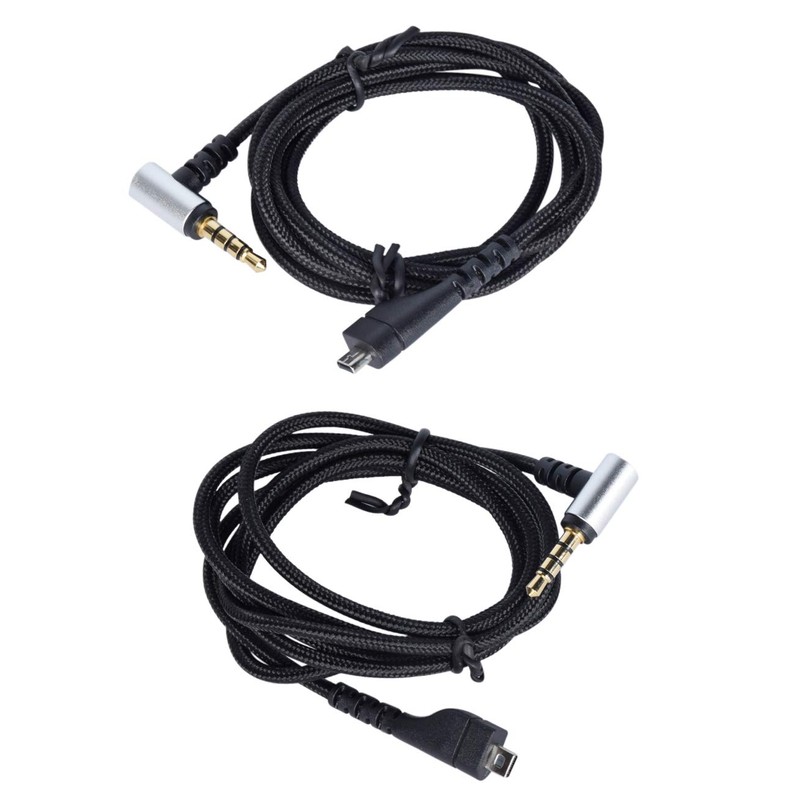 FBBULES 1.2m/2m Replacement Audio Cable Black Replacement Cable Arctis Pro