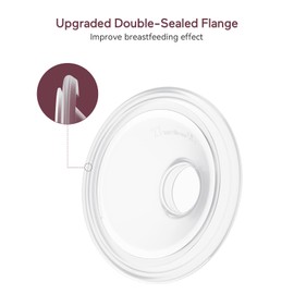 Momcozy Double Sealed Flange 27 mm Compatible with momcozy S9 Pro/S12 Pro Breast Pump. Original S9 Pro/S12 Pro Breast Pump Replacement Accessories, 1 Piece (27 mm)