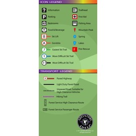 Keystone Colorado Ski Trail & Topographic Map