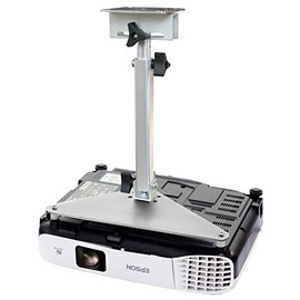 PCMD, LLC. Projector Ceiling Mount Compatible with Epson EX3260 EX7260 EB-108 2042 2142W 960W 970 980W with Lateral Shift Coupling (Telescoping 13-20-Inch Extension)