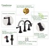 TimeArrow Matte Black 8 inch Widespread Bathroom Sink Faucet 3