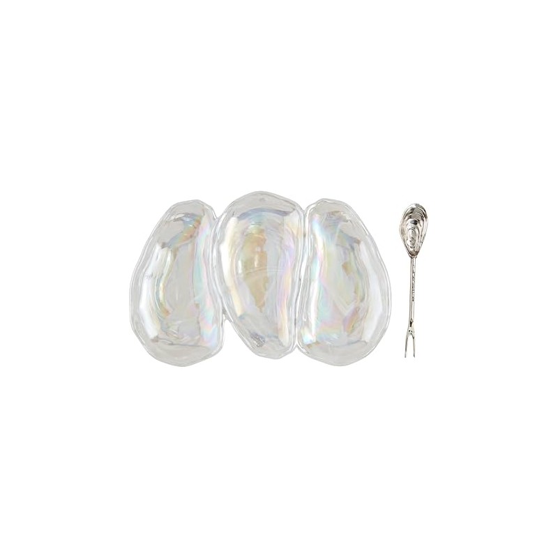 Mud Pie Oyster Triple Dip; dish 6" x 9" |