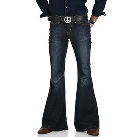 EVEDESIGN - Pantalones acampanados de los años 70 para hombre, pantalones acampanados, Blue2, XXXXX-Large