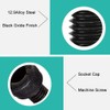 100Pcs M3x10 Alloy 12.9 Steel Hex Socket Pan Head Screws